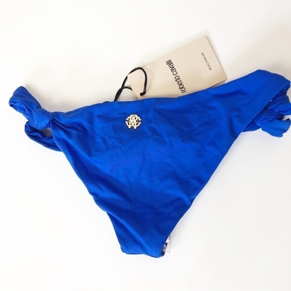 Roberto Cavalli Bikini Balconcino Bluette Bikini Bottom - Picture 4 of 5